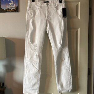 NWT White Distressed True Religion Jeans - Size 31